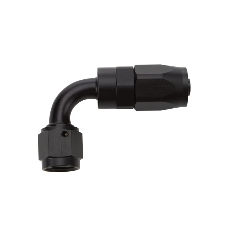 Reusable Hose End Black 90 Deg Elbow -6