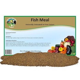 Fish Meal Fertilizer 16 Pounds for Vegetable Gardens, Flower Beds, Outdoor Plants, Trees & Shrubs - Ideal Nutrient-Rich Blend for Healthy Growth & Vibrant Blooms - Lancaster Agriculture Products