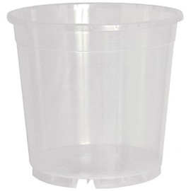 Geli Thermo Plastic Orchid Pot Transparent/Clear, 17 cm