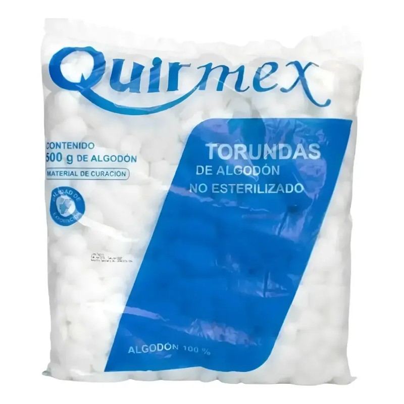 Torundas De Algodón Absorbente Quirmex 500g