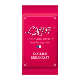 LMDT French Handcrafted English Breakfast Tea. Enveloped Teabags, 100 Count