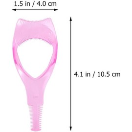 Set de 4 piezas de herramientas para maquillaje de ojos, plantillas para delineador y aplicadores de rímel de plástico, equipados con peines de dos densidades, adecuados para uso