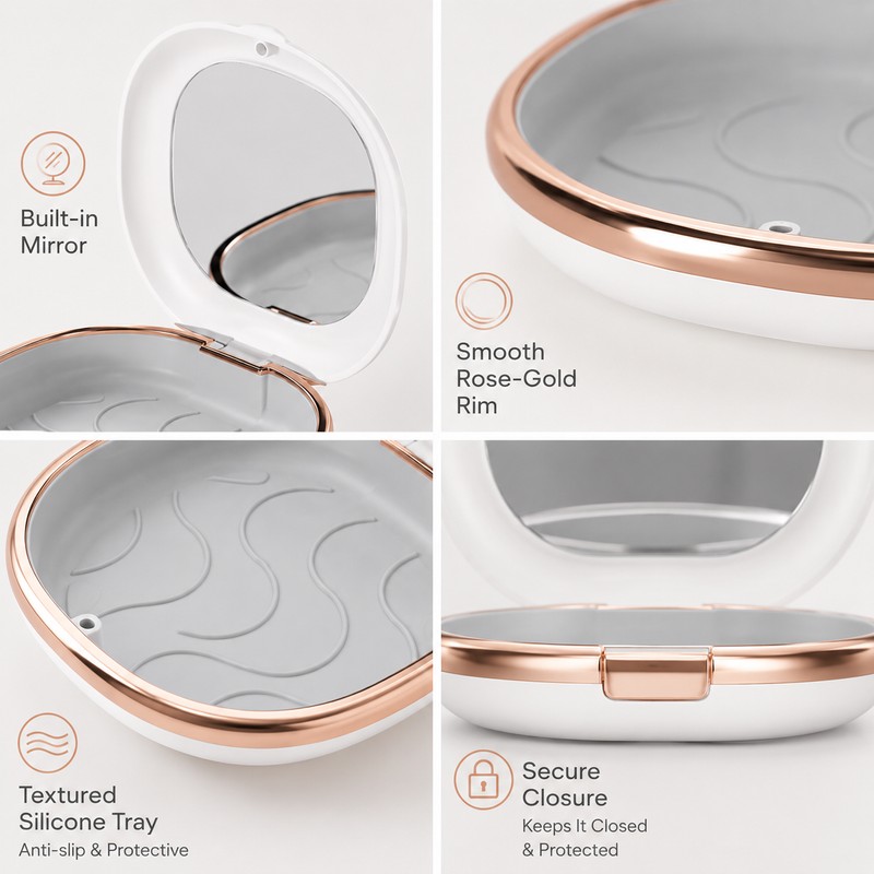 Portable Retainer Case for Aligners – Slim ABS Mouth Guard