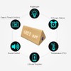 Voltstech Digital Alarm Clock, Triangle Wooden Clock with LED Display,