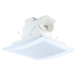 Hose Vary Lightweight Bathroom Fan for Ceiling, 110CFM Ductless Bathroom Exhaust Fan, Extractor Fan w/ 12" x 12" Grilles Panel, 4" Duct for Shower, Restroom, Office, Toilet