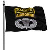 US Army Ranger Tab Airborne and Wings Outdoor Flag Home