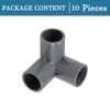 QUARKZMAN 20 mm Socket Tee PVC Pipe Connectors x 10