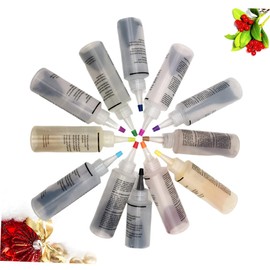 Hohopeti DIY Tie Dye Pigment Set Solid Colors Cold Water Dye Shoes Clothes Pigments