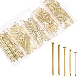 280pcs Hardware Nails for Picture Hangers Nails for Hanging Pictures Wall Hanging Assortment Kit Assorted Small Steel Nails Galvanized Long Finishing Nail for Frame Wood Drywall Dry Wall Decor