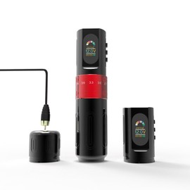 YILONG F8 Tattoo Pen Machine with 2 Changable Power Supply, Rotary Tattoo Gun for Lining, Shading, Coloring, 7 Strokes Lehgth, Coreless Motor,Professional for Tattoo Artists(red)