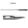 Klasse Leather Needles, Assorted 80 and 90, 1 Pack, 6pcs,