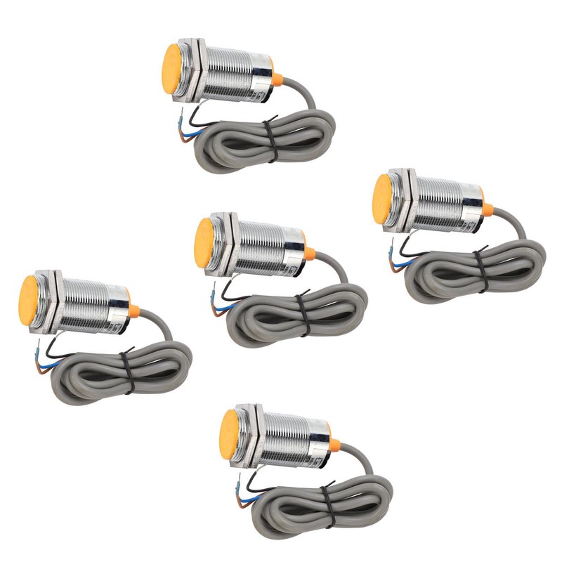 5Pcs Metal Inductive Switch Proximity Limit Sensor NPN 3‑Wire Normally