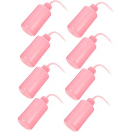 FRCOLOR Botella Material Abs de 250ml de Limpieza para Pestañas Boquilla Curva Flexible Paquete de 8 Unidades para Lavar Pestañas Medición Precisa