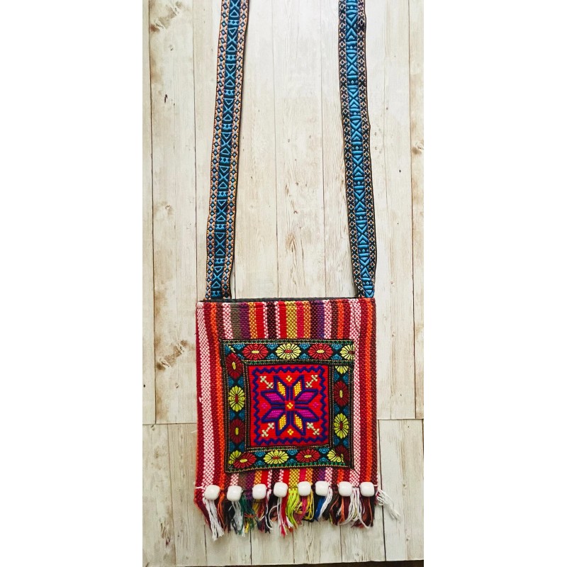 Unbranded Mexican Embroidered Messenger Crossbody Shoulder Bag Bolsa Artesanal Mexicana