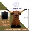 Top Brass Longhorn Bull Eyeglasses Holder – Western Cowboy Glasses