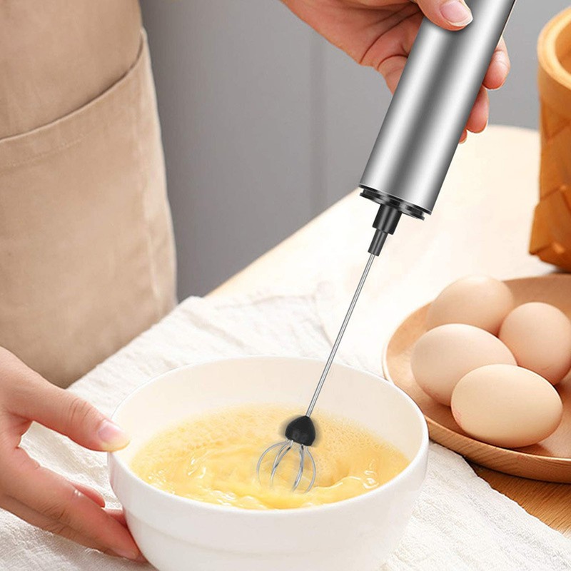Electric Whisk Multifunctional USB Rechargeable Handheld Milk Frother Foam Maker