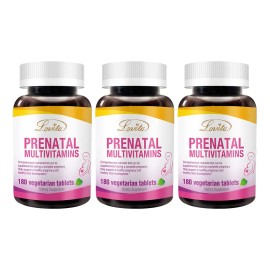 Multivitamínico Prenatal Vegano de Lovita con Hierro para Embarazo y Lactancia