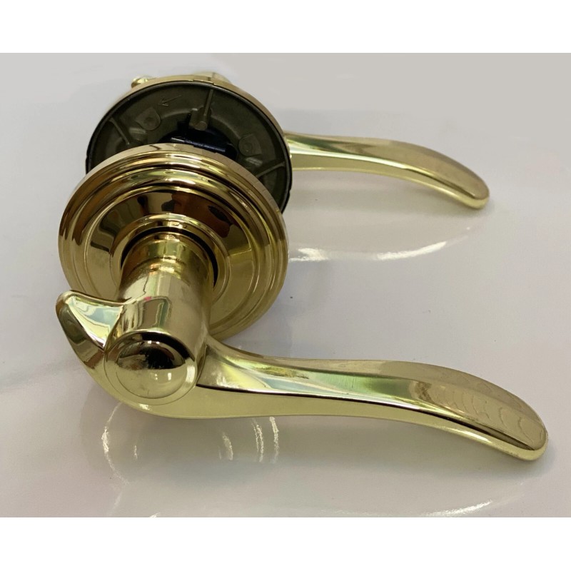 WEISER AVALON DOOR PASSAGE LEVER 100AVL 3 BRASS HALLWAY AND