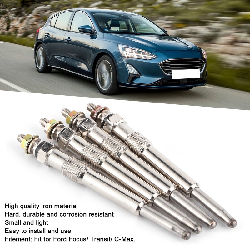 4Pcs/Set Universal Glow Plugs Diesel Pre‑Heating Heater Plug Fit for
