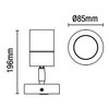 Zink ZN-26536-WHT-65 Leto Spot Light, IP65, White, tilt