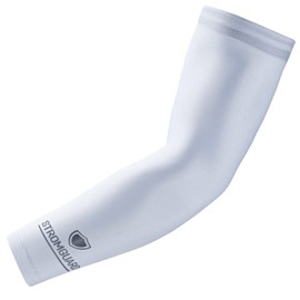 Stromguard Compression Sports Arm Sleeve Digital Camo Baseball Football Basketball - (One Arm Sleeve) (Youth Medium, #25 - White)
