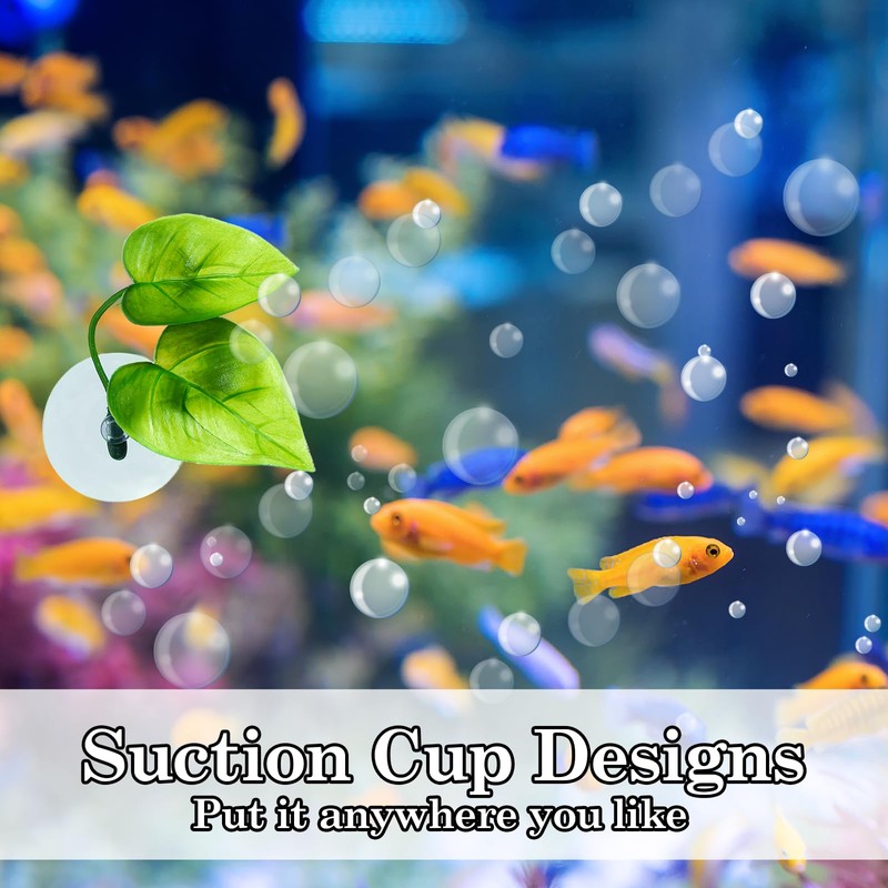 Exircy Betta Fish Toys 2 PCS Betta Fish Leaf Pad