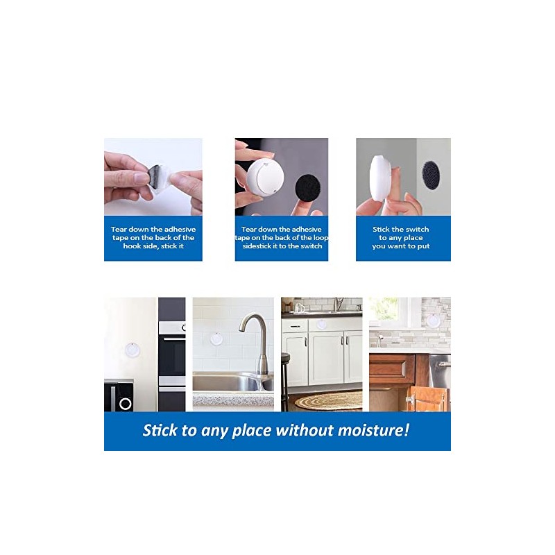 Garbage Disposal Wireless Switch Kit No Drilling On Sink Top,