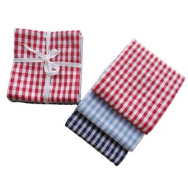 CraftsFabrics 100% Cotton Plaid Woven Kitchen Towel 40x60cm Wide Quick Dry Tea Bar & Cleaning Towels; Col. 3