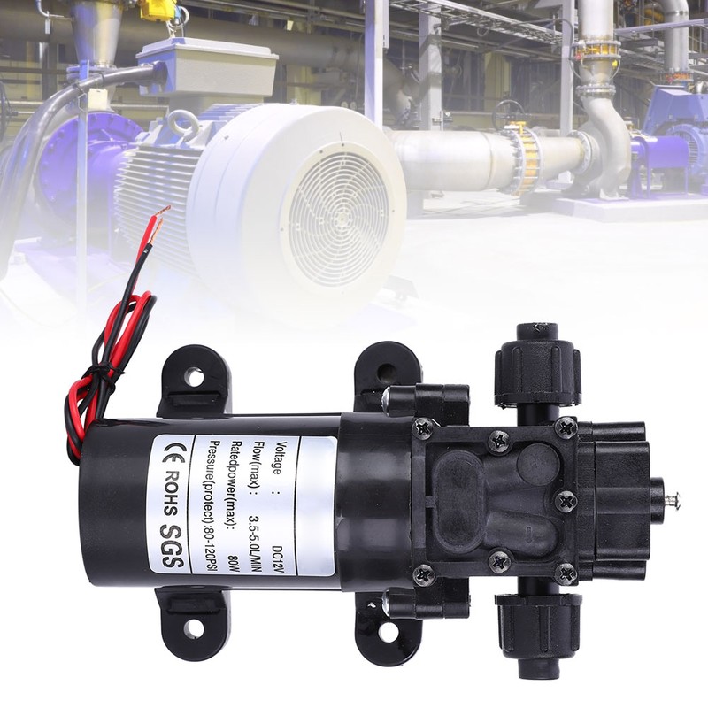 Backflow Diaphragm Pump Mini Self Priming G1/2 DC12V FL3210H-80W 10mm