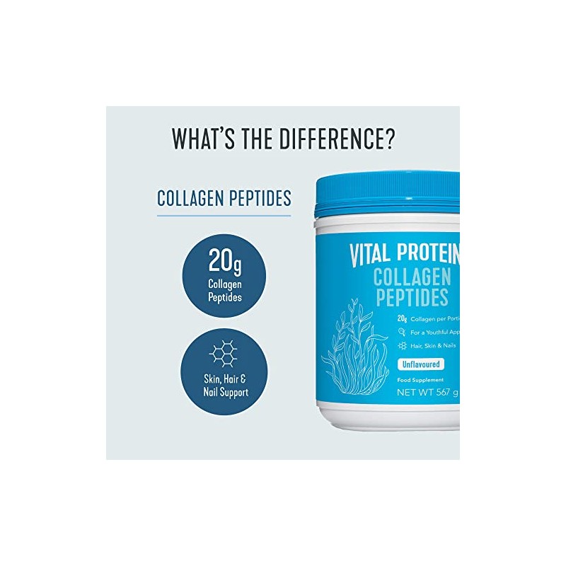 Collagen Supplements, Vital Proteins Hydrolyzed Collagen Peptides Powder (Type I,