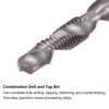 sourcing map 2 Pieces Combined Drill Tap TiAlN Coated Cobalt