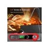 Huryfox Termómetro Digital De Sonda Doble Para Carnes, Horno