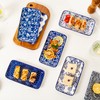 Cerkik Rectangle Serving Platter Set - 8 Inch Ceramic Dinner