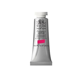 W&N Designers Gouache, 14ml Tube, Permanent Rose