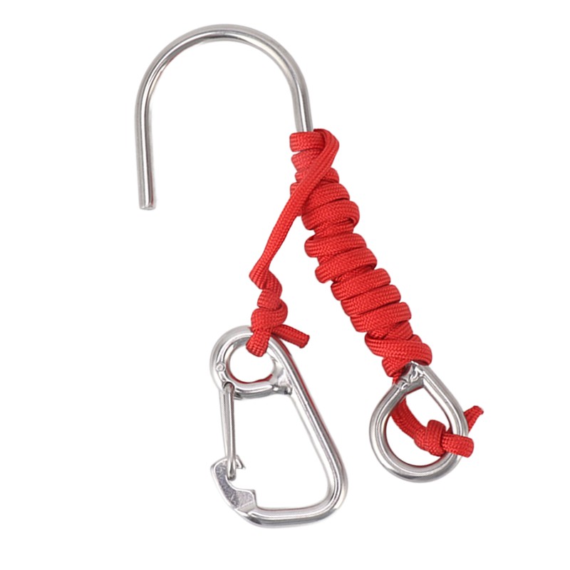 Diving Stainless Steel Single Hook Diving Reef Hook with Lanyard