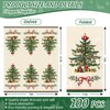 100Pcs Christmas Guest Napkins Retro Xmas Tree Disposable Paper Napkin