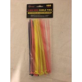 Max Force 8" Neon Cable Ties  (2221237)