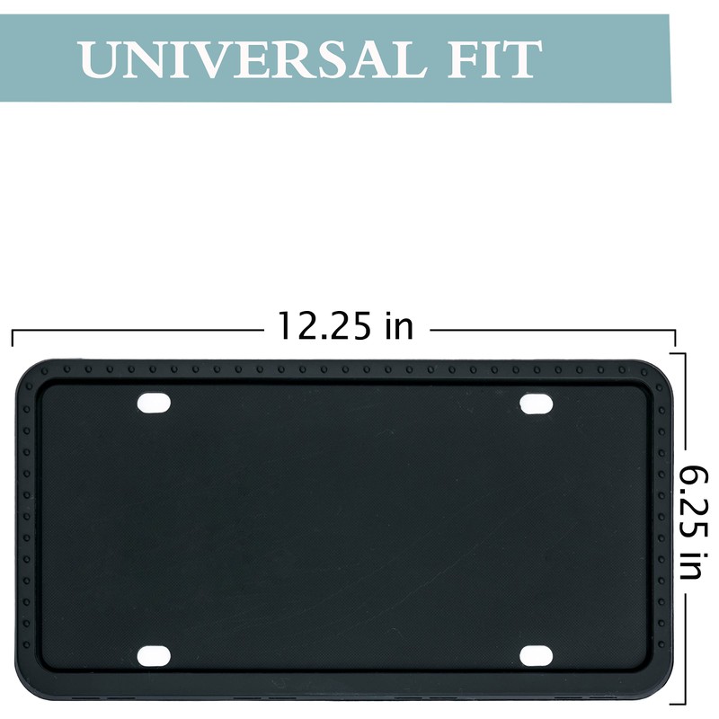 License Plate Frames - 2 PCS Silicone License Plate Holder