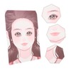CORHAD Face Paint Board for Practice Sturdy Makeup Template Reusable