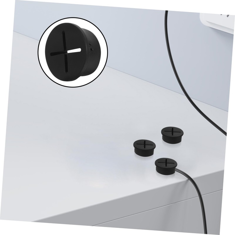 CIYODO Your Space 20 Pack 25mm Cable Grommet Rubber Hole