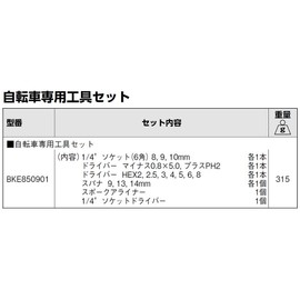 Bahco BHBKE850901 BIKETOOL Bike Pocket Tool, Multi-Colour