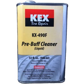 Kex Liquid Pre Buff Tire Repair Cleaner 32 oz Buffing Solution can Rubber Prep