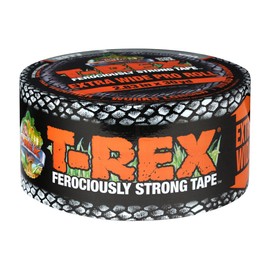 T-REX Ferociously Strong Tape, Duct Tape with UV Resistant & Waterproof Backing for Wood Brick Concrete and More, 30 yd x 2.83", Gunmetal Gray, 1-Roll (241358)