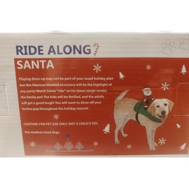 BBBMex Ride Along Santa Costume For Medium Size Dogs