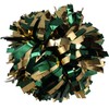 Metallic Cheerleader Cheerleading Pom Poms 6 inch 1 Pair (Forest