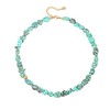PERNNLA PEARL Boho Turquoise Beaded Choker Necklace for Women Trendy