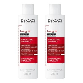2pc Shampoo Estimulante Vichy Dercos Energy+ Anticaída 200ml