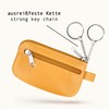 MANAGE Leather Key Case with Coin Compartment and Key Ring