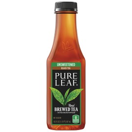 Pure Leaf Iced Tea, Unsweetened Black Tea, 18.5 oz