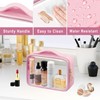 L LULUJAY Clear Cosmetic Bags 3pack Makeup Toiletry Bag with